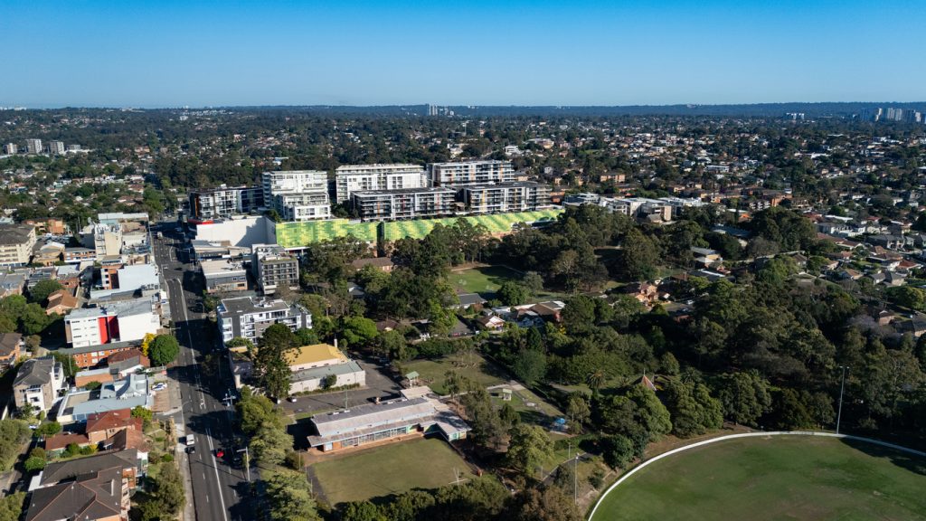 Mix of residential and industrial spaces in Banksmeadow.