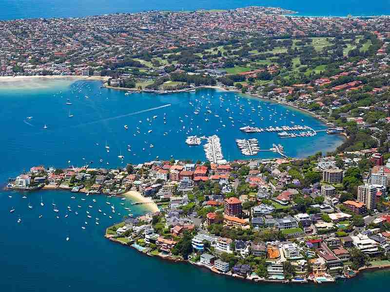 Expansive views of the harbour and surrounding area in the Eastern Suburbs.