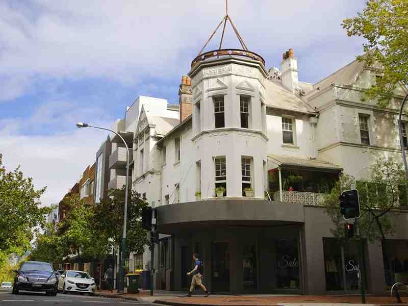 Lively streets, cafes, and local landmarks in Potts Point.