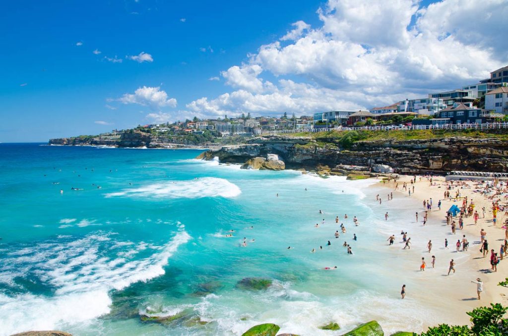 Gorgeous views of the beach in Tamarama.