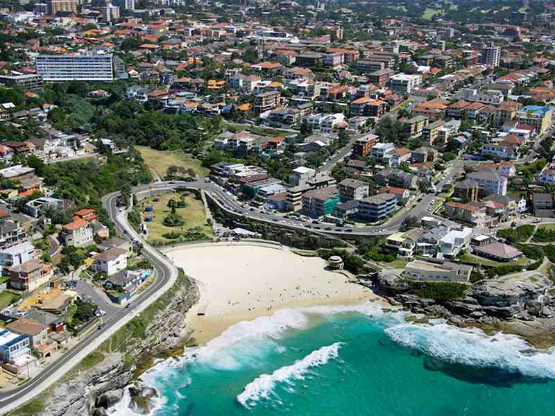 Gorgeous views of the beach in Tamarama.
