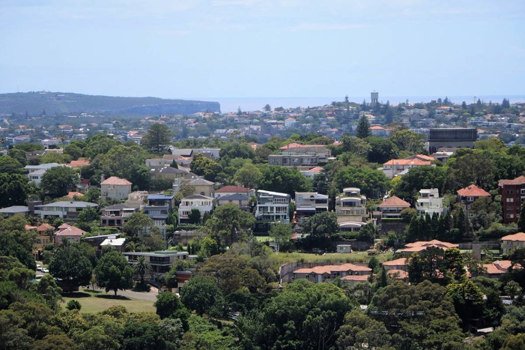 Boutique shops and leafy residential streets in Woollahra.