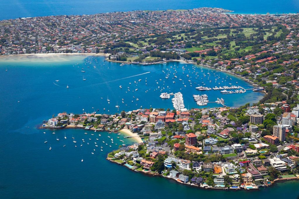 Coastline of the Eastern Suburbs.