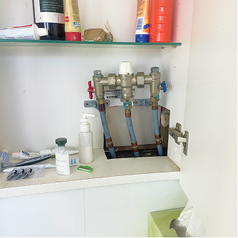 TMV valve in clients home
