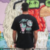Our black t-shirt in white - back