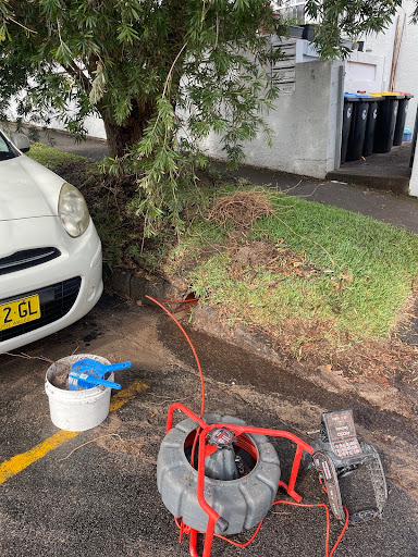 Clearing a blocked stormwater drain
